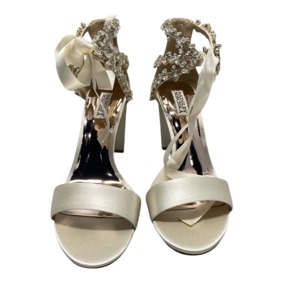 Badgley Mischka Women's US10 Everafter Heeled Sandal, Ivory MP5051 - Picture 6 of 8